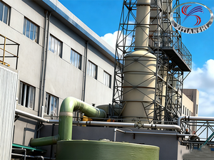 Torre de purifica&ccedil;&atilde;o de n&eacute;voa &aacute;cida eletrol&iacute;tica e de purifica&ccedil;&atilde;o