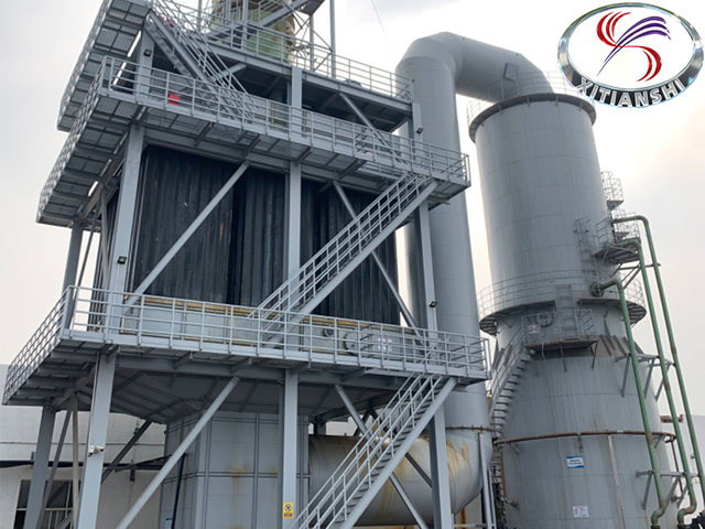 Torre de Dessulfuriza&ccedil;&atilde;o com Desemba&ccedil;ador Eletrost&aacute;tico